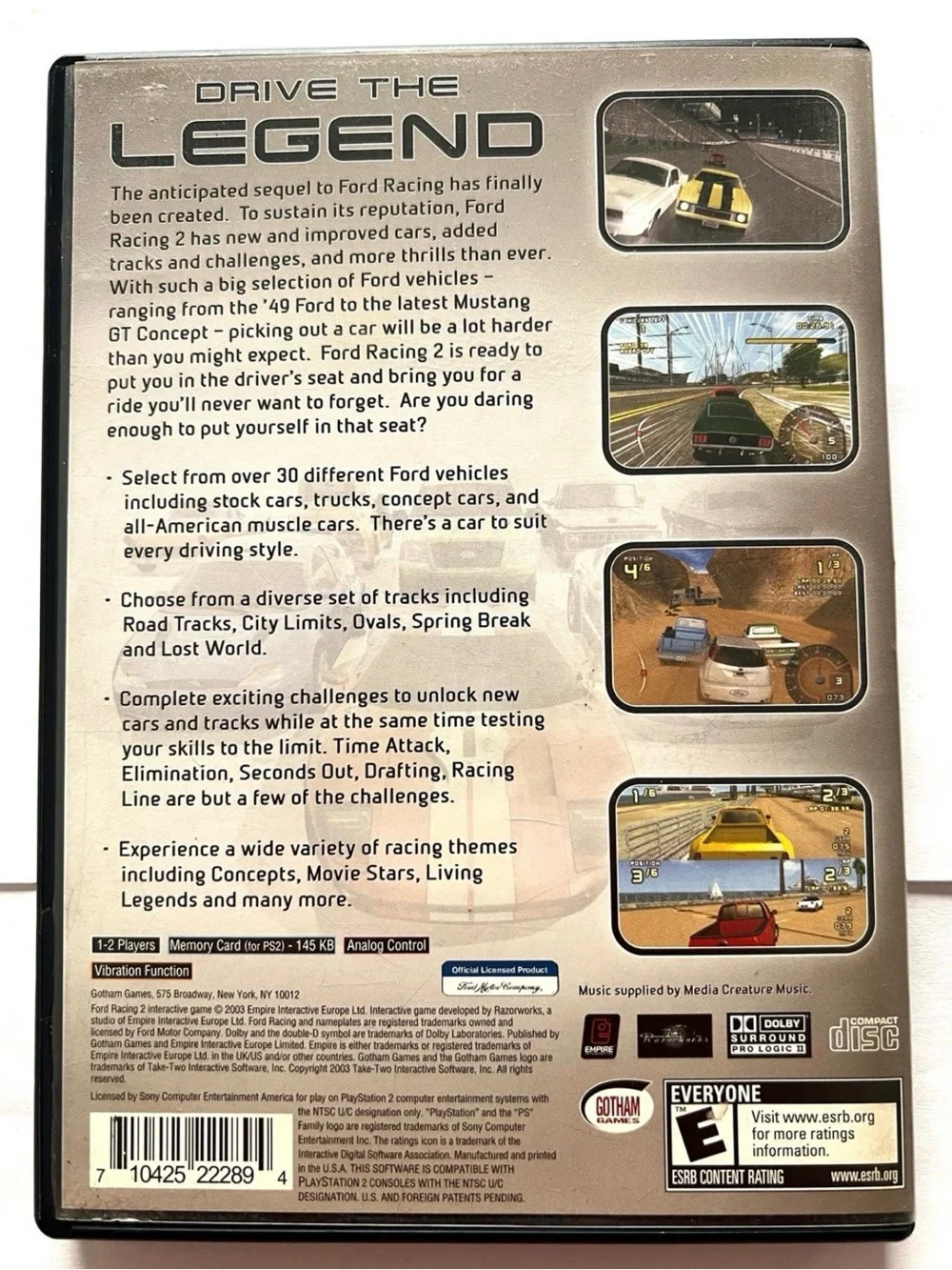 Ford Racing 2 (Sony PlayStation 2, PS2 2003) Complete & Tested